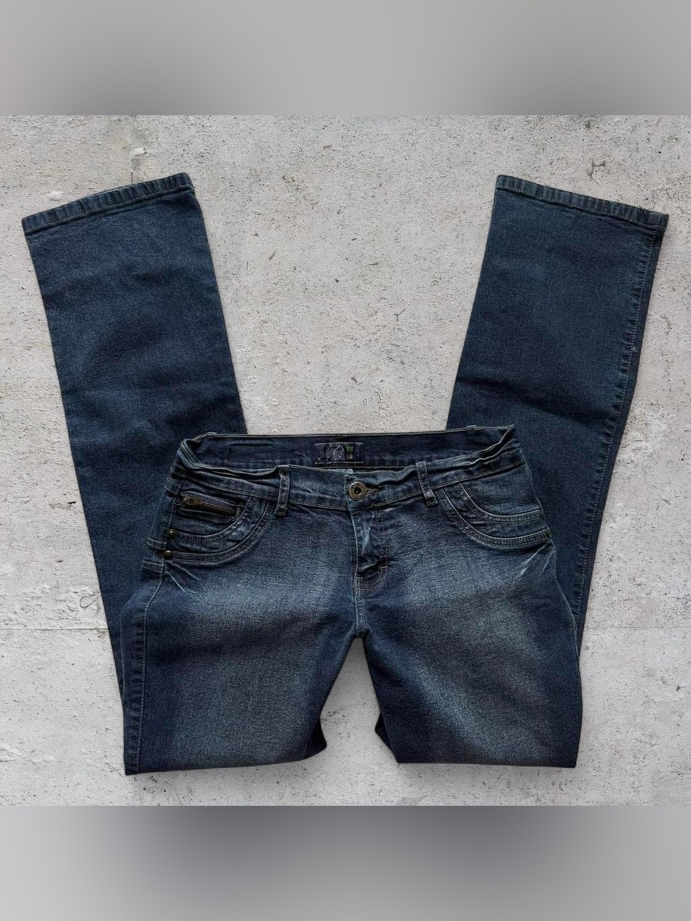 y2k beverly jeans co bootcut dark wash jeans